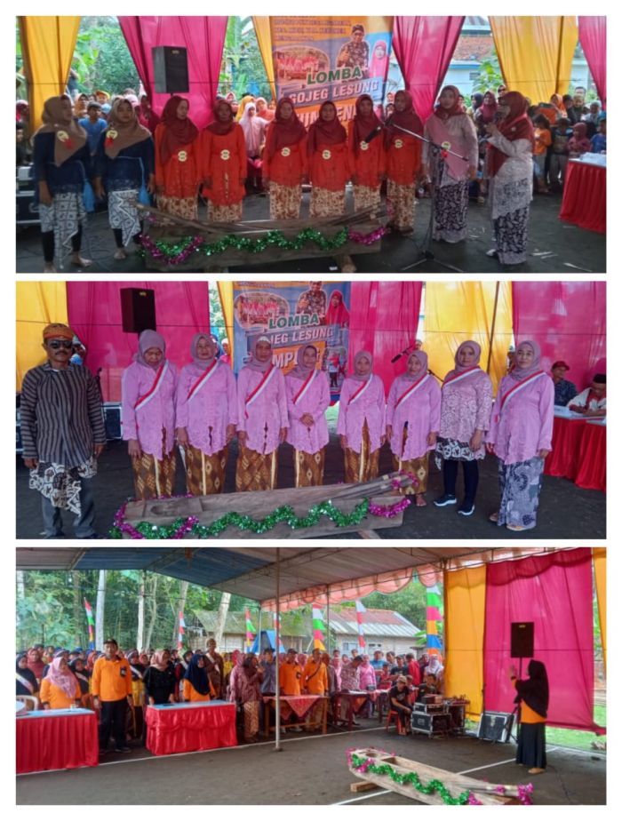 LOMBA GOJEG LESUNG IBU-IBU PKK DESA NGABEAN HUT RI KE-77 01
