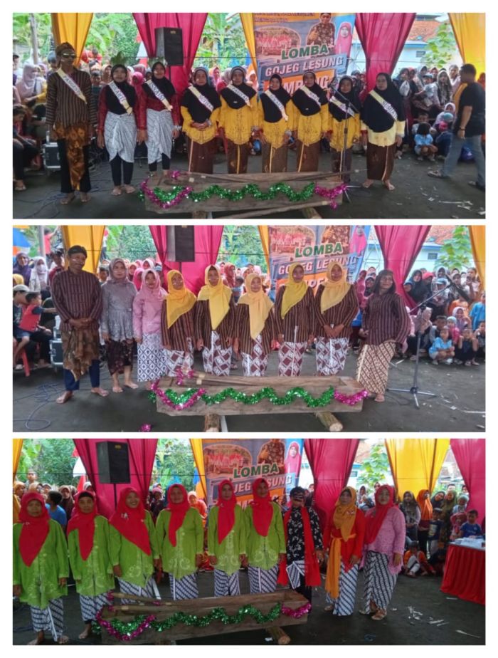 LOMBA GOJEG LESUNG IBU-IBU PKK DESA NGABEAN HUT RI KE-77 02
