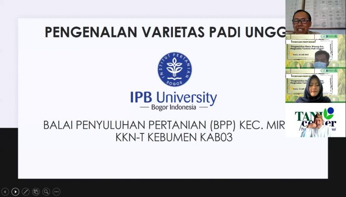 MAHASISWA KKN-T IPB DI DESA NGABEAN, GELAR WEBINAR PERTANIAN 01